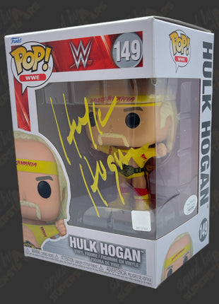 Hulk Hogan signed WWE Funko POP Figure #149 (w/ JSA)