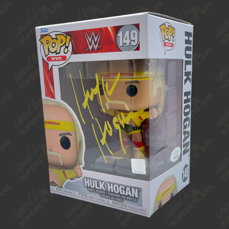 Hulk Hogan signed WWE Funko POP Figure #149 (w/ JSA)