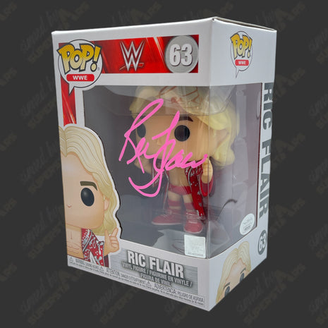 Ric Flair signed WWE Funko POP Figure #63 (w/ JSA)