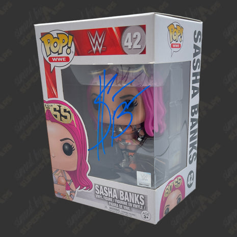 Sasha Banks signed WWE Funko POP Figure #42