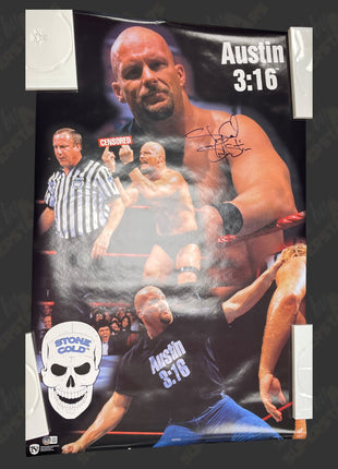 Stone Cold Steve Austin signed 34x22 Wall Posters (w/ Beckett)