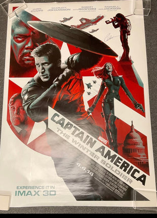 Chris Evans signed Captain America: The Winter Soldier 48x72 Poster (w/ JSA)