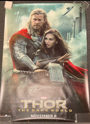 Chris Hemsworth signed Thor: The Dark World 48x72 Poster (w/ JSA)