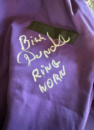 Bill Dundee signed and Ring Worn Purple Suit Jacket