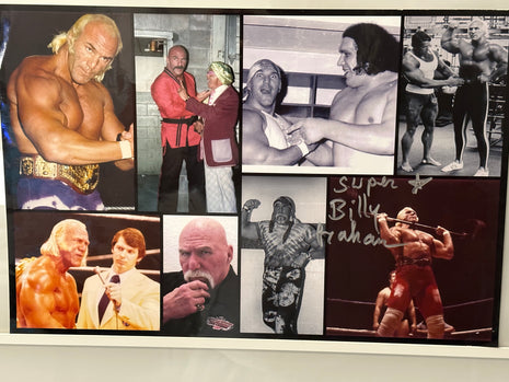 Superstar Billy Graham signed 12x18 Photo