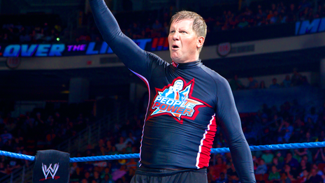 John Laurinaitis signed 8x10 Photo #10 (In-studio signing)