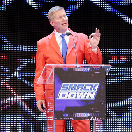 John Laurinaitis signed 8x10 Photo #11 (In-studio signing)