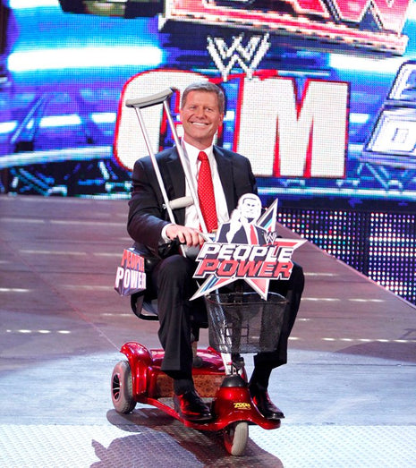 John Laurinaitis signed 8x10 Photo #12 (In-studio signing)