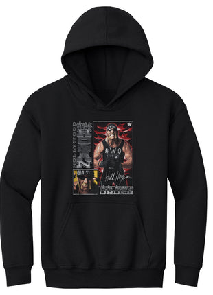 Hulk Hogan nWo Vintage Card Kids Youth WWE Hoodie