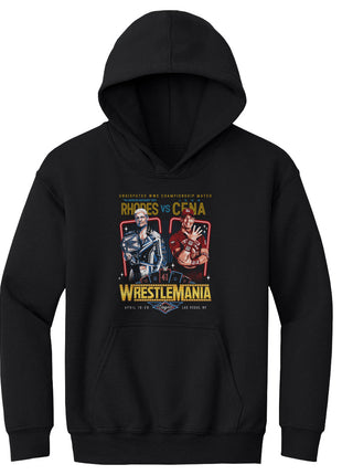 Wrestlemania 41 Cody Rhodes Vs. John Cena WWE Kids Youth Hoodie