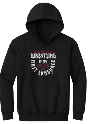 Stephanie Vaquer First Language Kids Youth WWE Hoodie