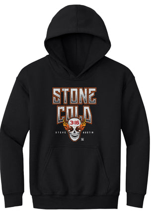 Stone Cold Steve Austin Fire Skull WHT