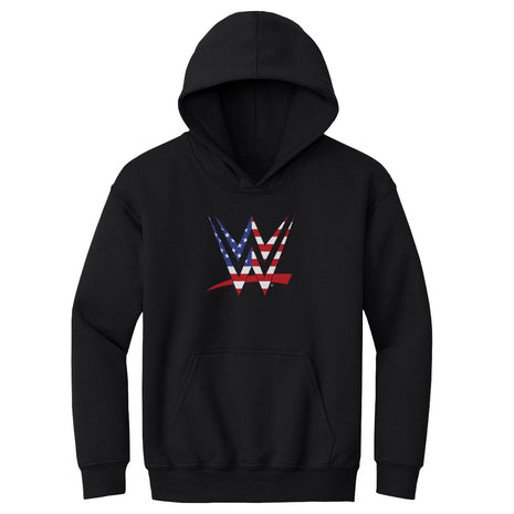 WWE Logo American Flag Kids Youth WWE Hoodie