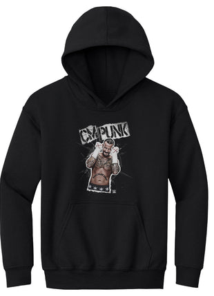 CM Punk Grunge Kids Youth WWE Hoodie