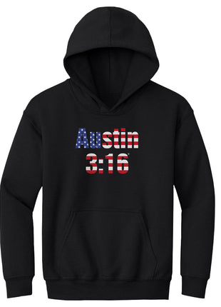 Stone Cold Steve Austin WWE 316 American Flag Kids Youth WWE Hoodie