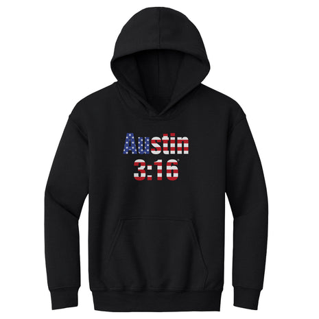 Stone Cold Steve Austin WWE 316 American Flag Kids Youth WWE Hoodie