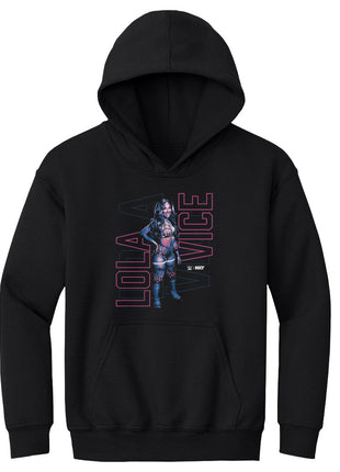 Lola Vice Vertical Outline WWE Kids Youth Hoodie