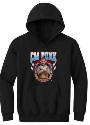 CM Punk Best In The World Pose Kids Youth WWE Hoodie