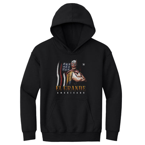 El Grande Americano WWE Flag Grunge Kids Youth WWE Hoodie