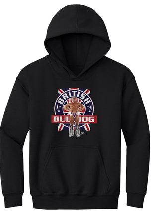 British Bulldog Flag Pose Kids Youth WWE Hoodie