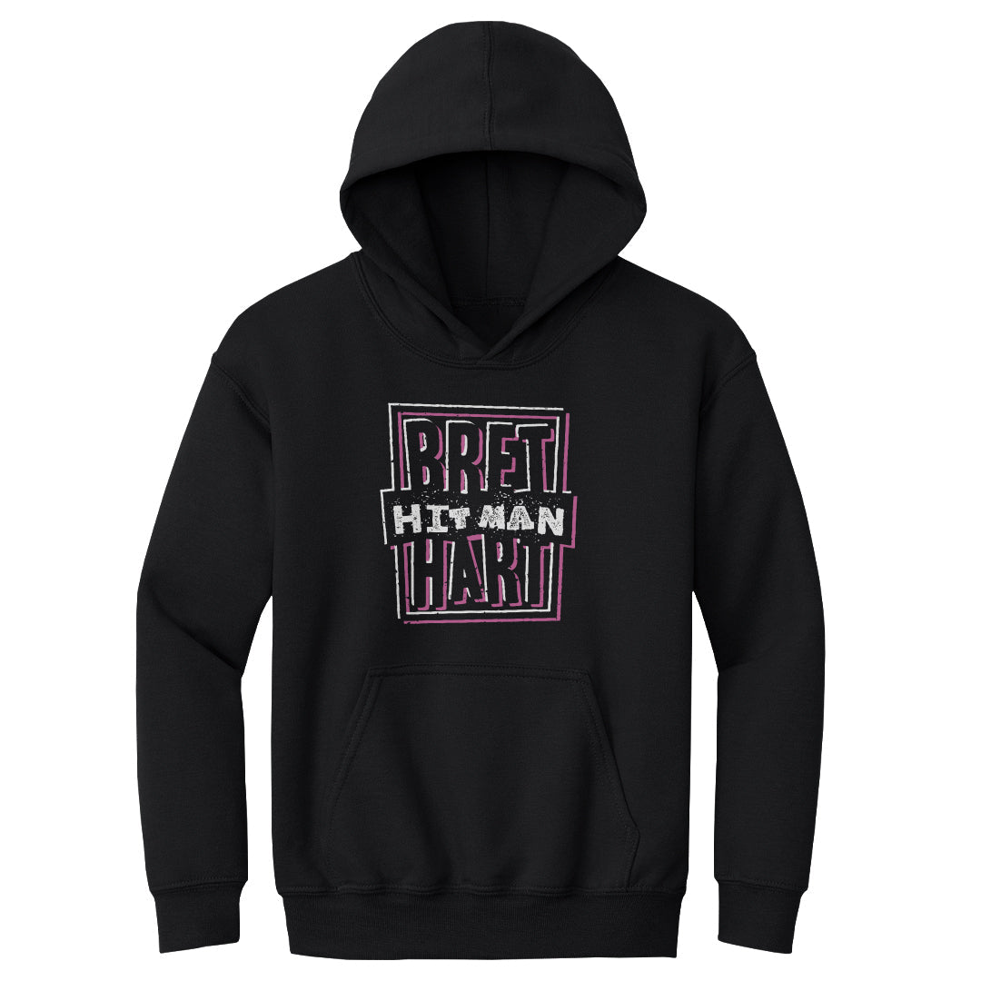 Bret Hart Logo WWE Kids Youth Hoodies – Signed By Superstars