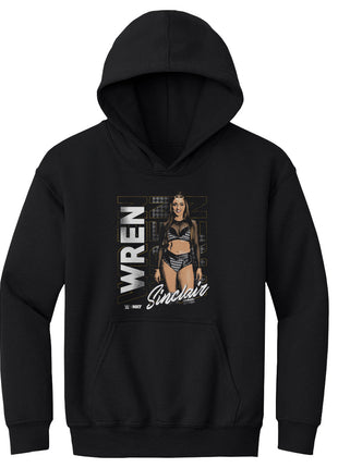 Wren Sinclair Vertical Name Kids Youth WWE Hoodie