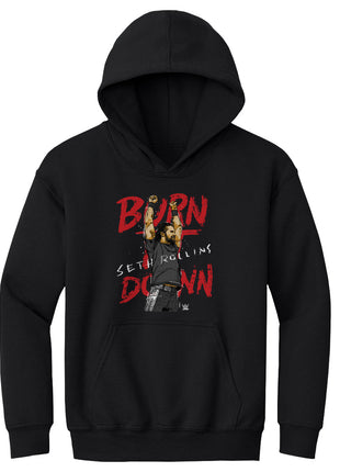 Seth Rollins Burn It Down WWE Kids Youth Hoodie