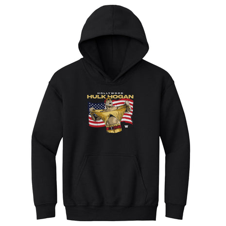 Hulk Hogan Hollywood Flag Kids Youth WWE Hoodie