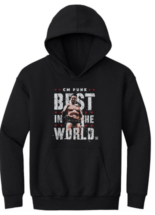 CM Punk Best In The World Vector Kids Youth WWE Hoodie