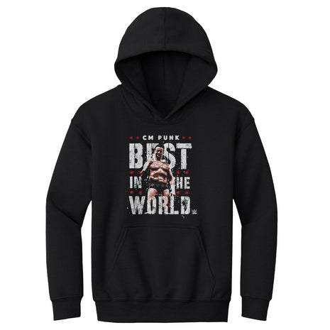 CM Punk Best In The World Vector Kids Youth WWE Hoodie