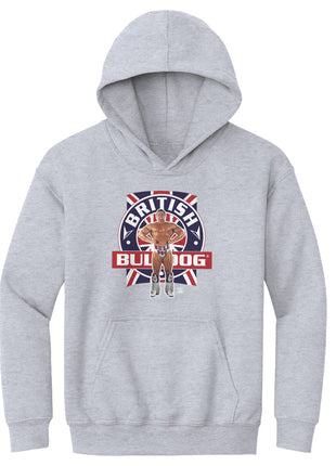 British Bulldog Flag Pose Kids Youth WWE Hoodie