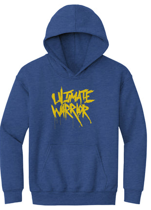 Ultimate Warrior Name Grunge WWE Kids Youth Hoodie