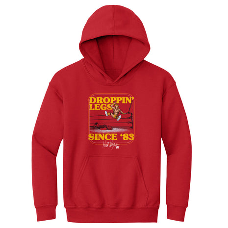 Sudadera con capucha juvenil para niños de la WWE Hulk Hogan Droppin Legs Since 83
