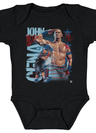 John Cena Never Give Up Salute Kids WWE Baby Onesie