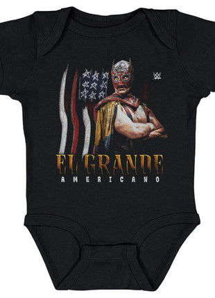 El Grande Americano WWE Flag Grunge Kids WWE Baby Onesie