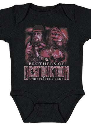 Undertaker & Kane Brothers Of Destruction Vintage Kids WWE Baby Onesie