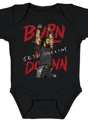 Seth Rollins Burn It Down WWE Kids Baby Onesie
