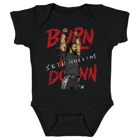 Seth Rollins Burn It Down WWE Kids Baby Onesie