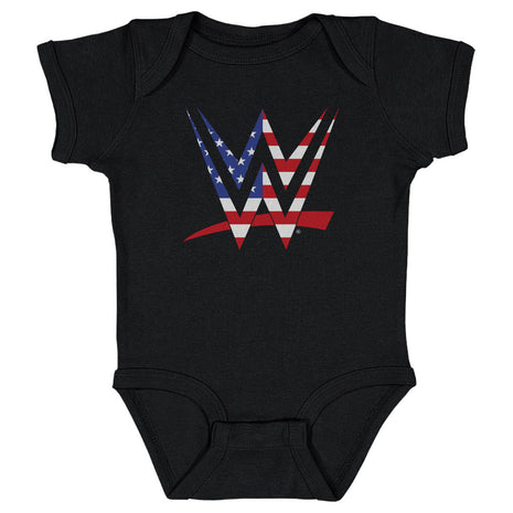 WWE Logo American Flag Kids WWE Baby Onesie