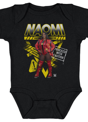 Naomi Caution WWE Caution Tape Kids WWE Baby Onesie