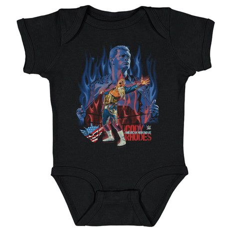 Cody Rhodes Flames Kids WWE Baby Onesie