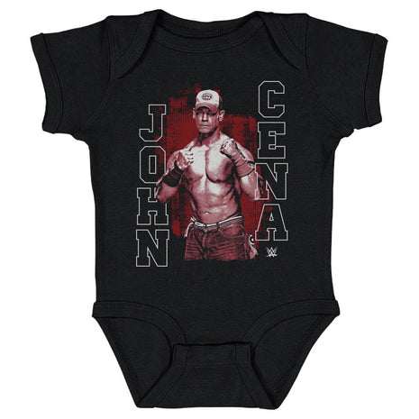 John Cena Red Monochrome WWE Kids Baby Onesie