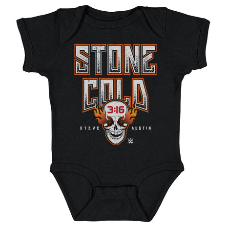 Stone Cold Steve Austin Fire Skull WHT