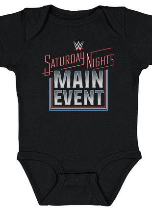 WWE Saturday Night's Main Event 2024 Logo Kids WWE Baby Onesie