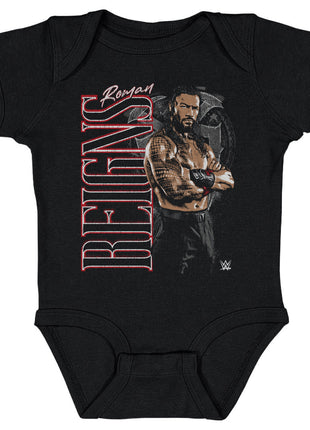 Roman Reigns WWE Vertical Name Kids WWE Baby Onesie