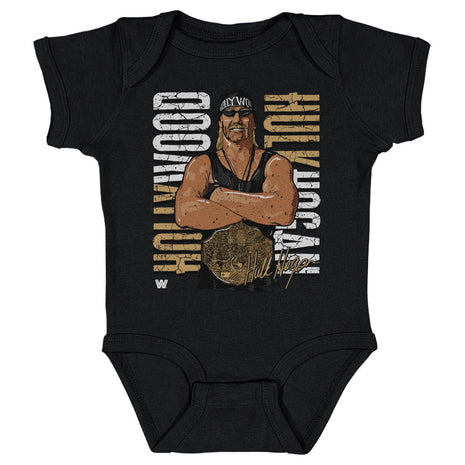 Body de bebé para niños de la WWE del Campeonato de Hollywood de Hulk Hogan