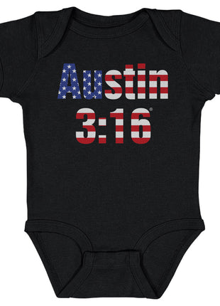 Stone Cold Steve Austin WWE 316 American Flag Kids WWE Baby Onesie