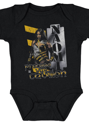 Naomi Proceed With Caution Kids WWE Baby Onesie