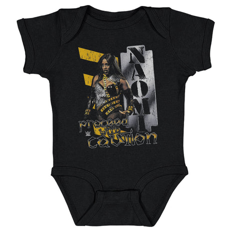 Naomi Proceed With Caution Kids WWE Baby Onesie