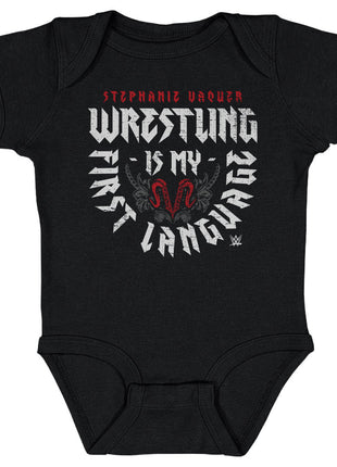 Stephanie Vaquer First Language Kids WWE Baby Onesie